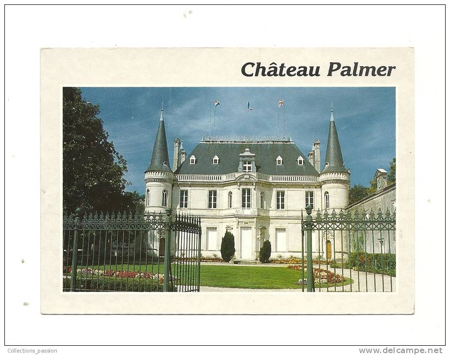 Cp, 33, Margaux, Le Château Palmer à Cantenac-Issan, Voyagée 1992 - Margaux