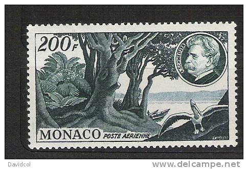 Q248.-. MONACO .-. 1955 .-. SC #:  C 40 .-. MNH . DR. ALBERT SCHWEITZER - Nuevos