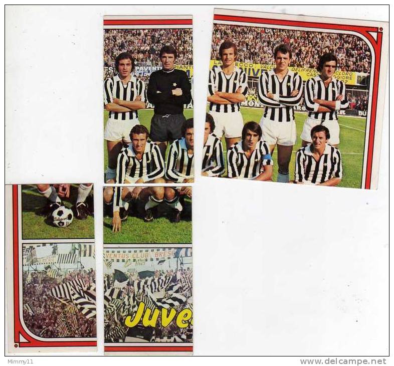 Juve - Scuadra- Figurine Panini 1974 /75...200-201-202-203-204 - Edizione Italiana