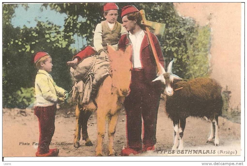 TYPE BETHMALAISE (ariége) âne,bouc - Personnages