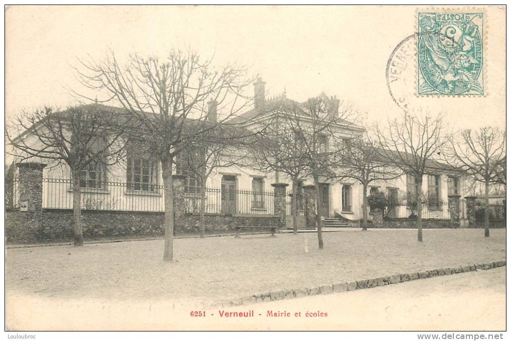 02 VERNEUIL MAIRIE ET ECOLES - Verneuil Sur Seine