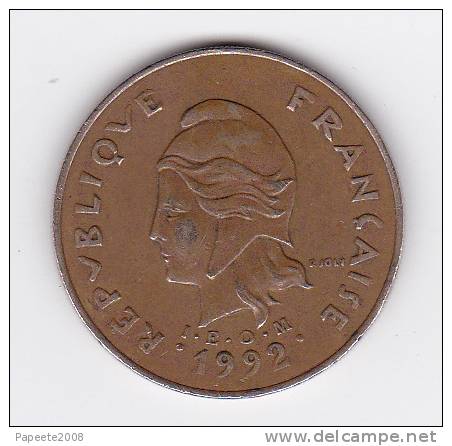 Polynésie Française / Tahiti - Pièce De 100 FCFP - 1992 - TTB - Polinesia Francesa