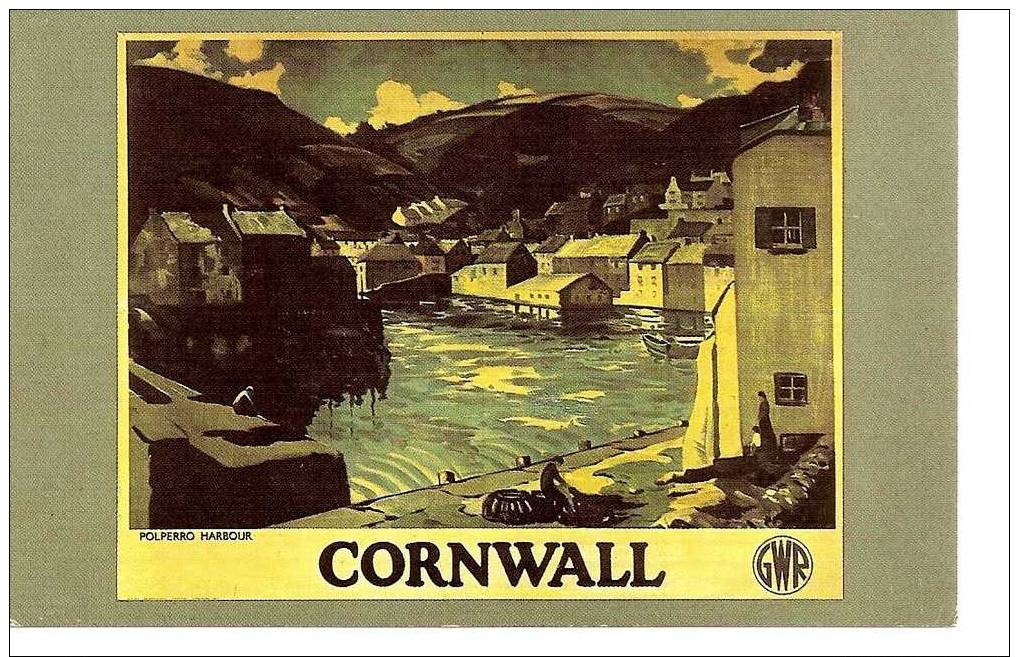 Nostalgia Series Postcard-Great Western Railway Poster Cornwall 1920´s - Publicité