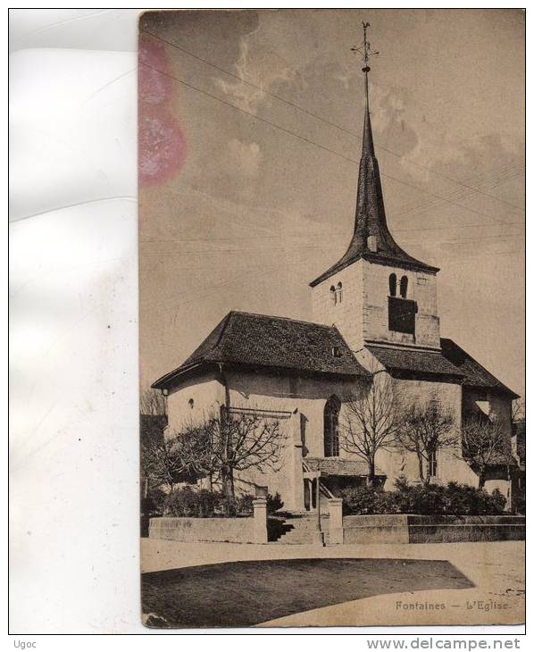 CPA - SUISSE - FONTAINES - L'Eglise - 797 - Fontaines
