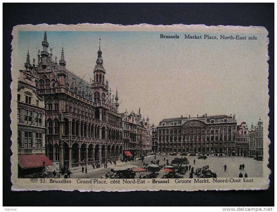 Brussels,Market Place,North-East Side 1949 - Markten