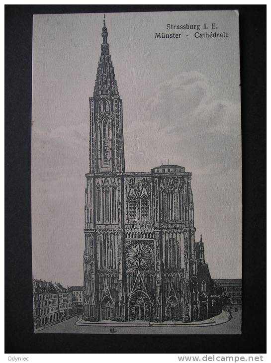 Strassburg I.E.Munster-Cathedrale 1915 - Elsass