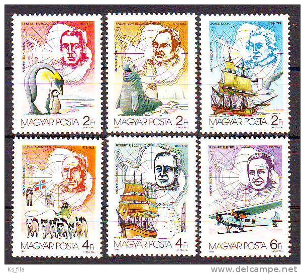 HUNGARY - 1987. Antarctic Exploration - MNH - Unused Stamps