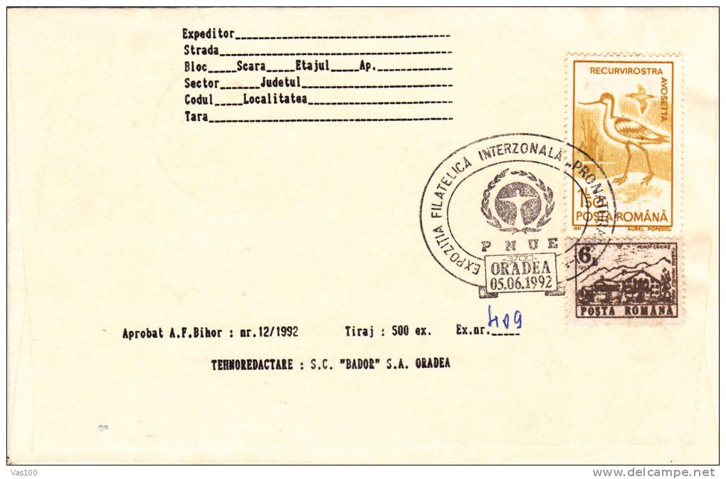 PNUE W.W.F, URS PELICAN SPECIAL COVERS 1992 ,ORADEA-ROMANIA - Orsi