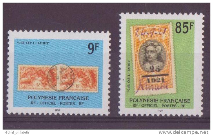 Polynesie N° 27 Et 28**, TIMBRE DE SERVICE Neuf Sans Charniere - Dienstzegels