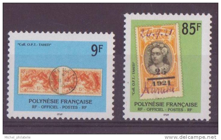 Polynesie N° 27 Et 28**, TIMBRE DE SERVICE Neuf Sans Charniere - Oficiales