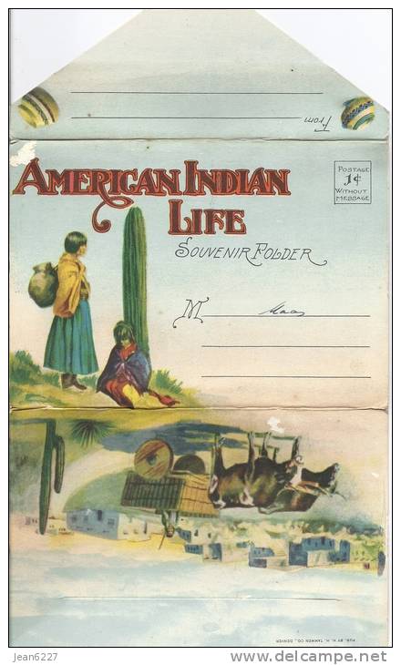 American Indian Life - Souvenir Folder - 20 Views - Indiens D'Amérique Du Nord