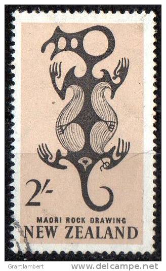 New Zealand 1960 2s Maori Rock Drawing Used - Used Stamps