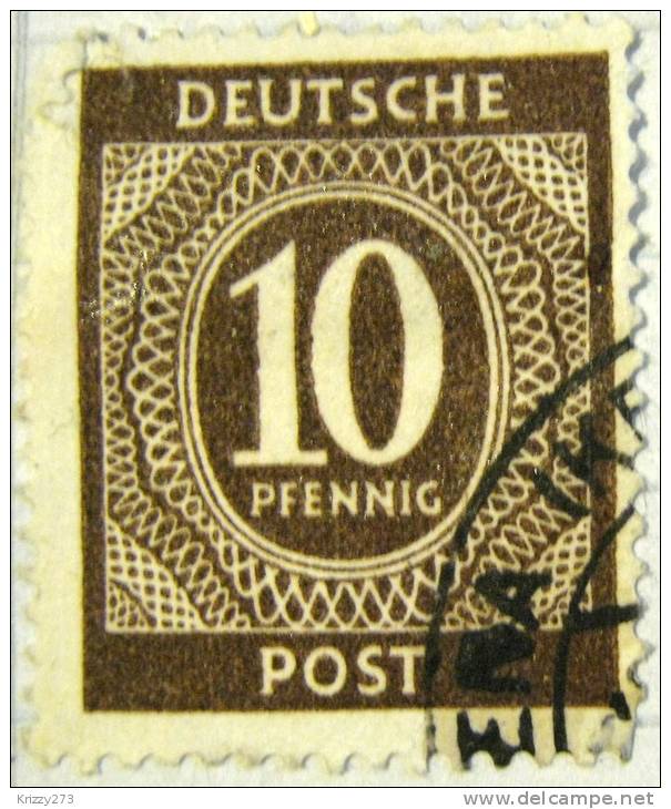 Germany 1946 Numeral 10pf - Used - Sonstige & Ohne Zuordnung