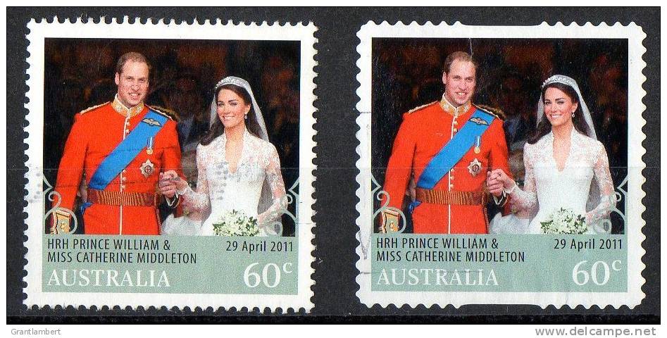 Australia 2011 Royal Wedding Sheet &amp; Self-adhesive Used - Oblitérés