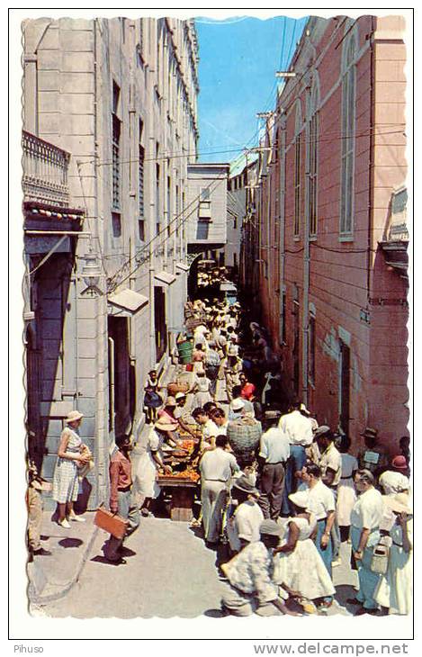 BARBADOS-2 : Bridgetown - Market Alley - Barbades