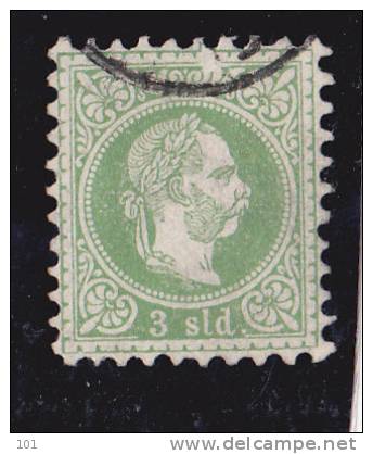 1867 LAVENTE 3 SOLDI GROBER BART GESTEMPELT - Eastern Austria