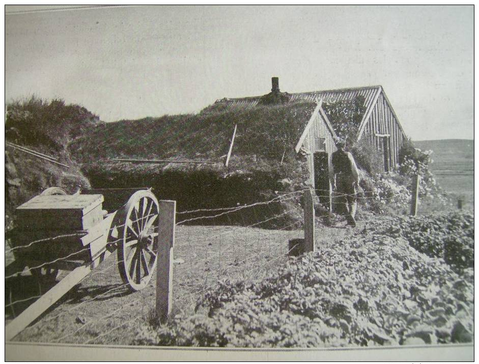 Doc. Photo:  Vieille Chaumiére En Islande - Documents Historiques