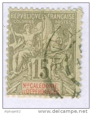 Colonies Françaises - NOUVELLE CALEDONIE - N°61 - 1900 - Oblitérés