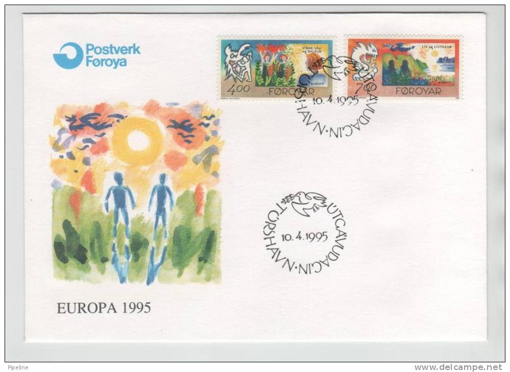 Faroe Islands FDC 10-4-1995 Complete Set EUROPA CEPT With Cachet - 1996