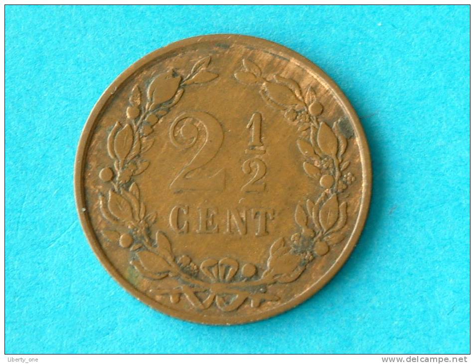 1881 - 2 1/2 CENTS / KM 108 ( Uncleaned Coin / For Grade, Please See Photo ) !! - 1849-1890 : Willem III