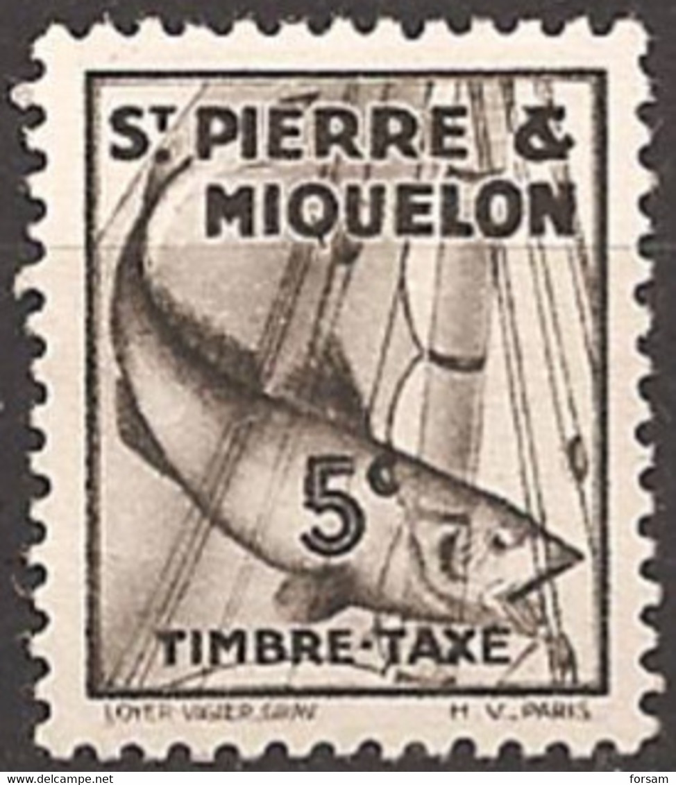 SAINT-PIERRE And MIQUELON..1938..Michel # 32...MLH...Portomarken. - Neufs