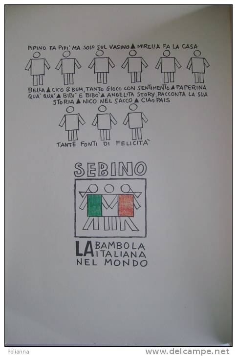 PEL/12  Carlo Manzoni LA VERA STORIA DELLA BAMBOLA - SEBINO 1972/disegni Umoristici - Puppen
