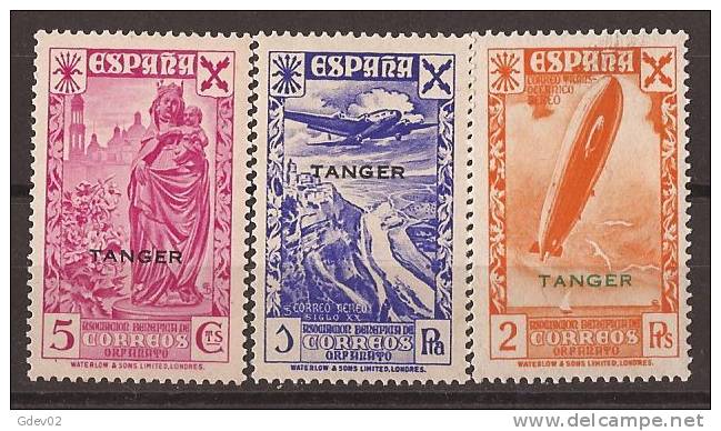 TA6-4053TCM.Spain .lote    BENEFICENCIA.Historia Del Correo.TANGER ESPAÑOL1939.(Ed 6/11**) Sin Charnela..LUJO - Viñetas De Fantasía