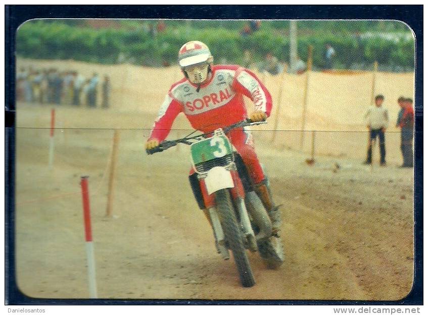1985 Pocket Poche Bolsillo Calender Calandrier Calendario  Motorbikes Motorcycles Motos Motocross Collection With 9 - Grand Format : 1981-90