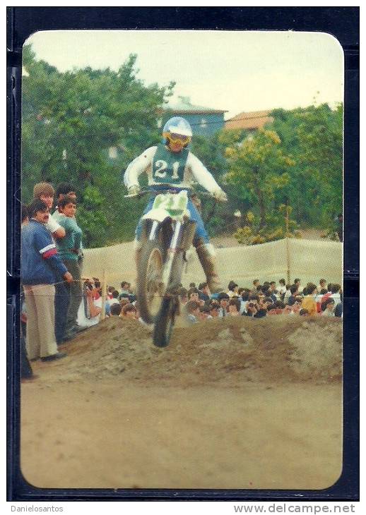 1985 Pocket Poche Bolsillo Calender Calandrier Calendario  Motorbikes Motorcycles Motos Motocross Collection With 9 - Big : 1981-90