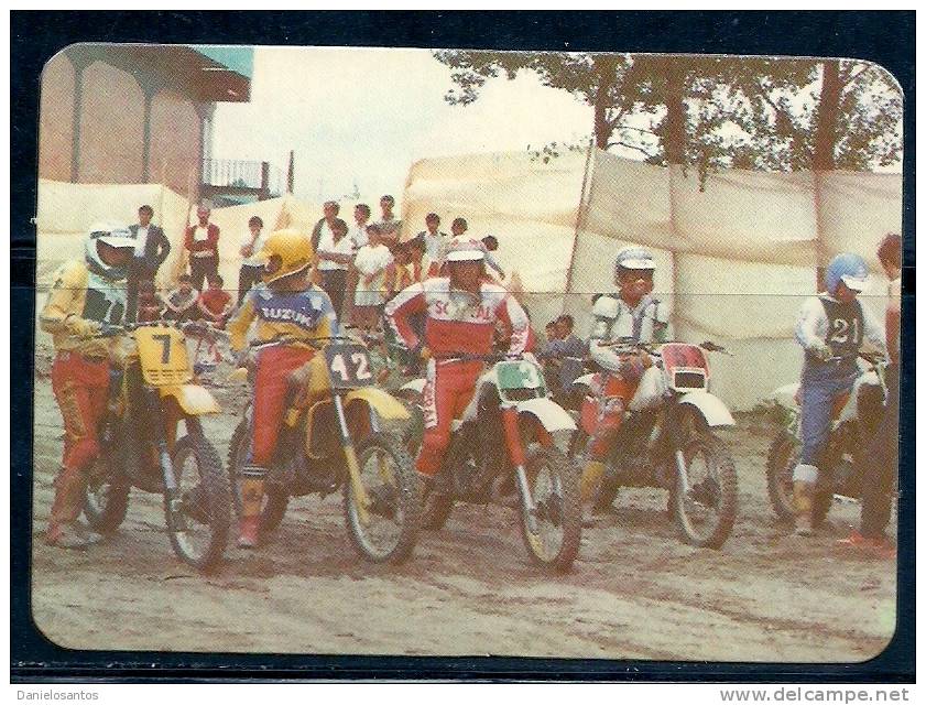 1985 Pocket Poche Bolsillo Calender Calandrier Calendario  Motorbikes Motorcycles Motos Motocross Collection With 9 - Big : 1981-90