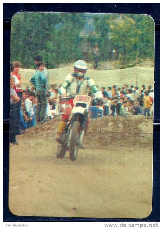 1985 Pocket Poche Bolsillo Calender Calandrier Calendario  Motorbikes Motorcycles Motos Motocross Collection with 9