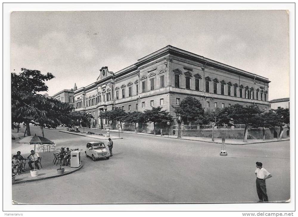 Caltanissetta - Palazzo Del Governo - Auto Fiat 600 - Bar - H1082 - Caltanissetta