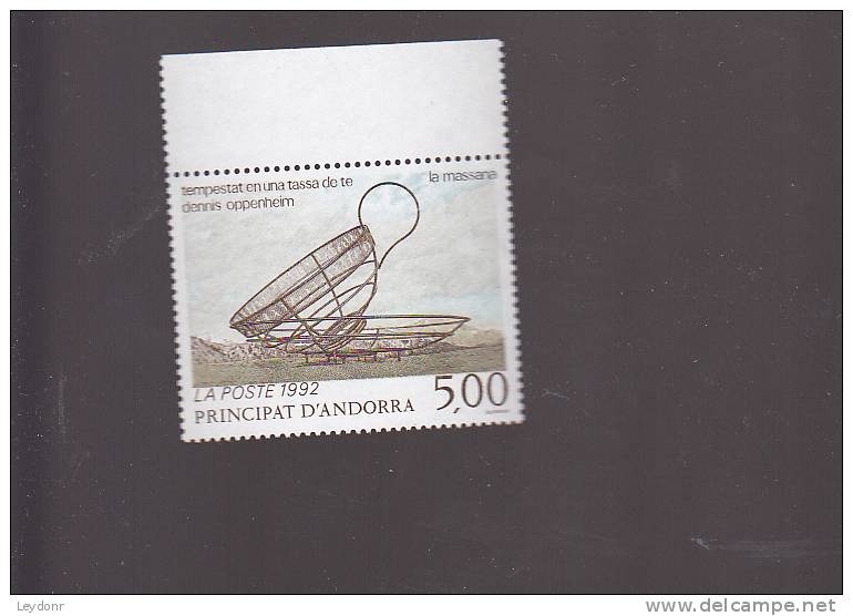 Andorra - Tempest In A Tea Cup, By Dennis Oppenheim - MNH - Scott # 442 - Unused Stamps