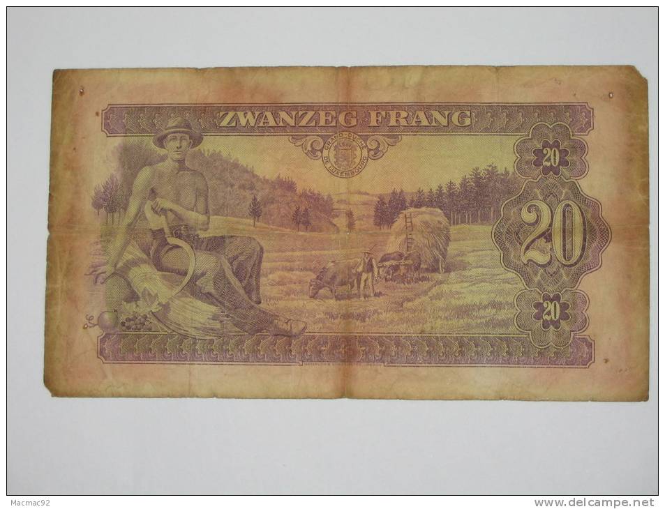 20 Frang- Zwanzeg Frang - Luxembourg 1943 - Luxembourg