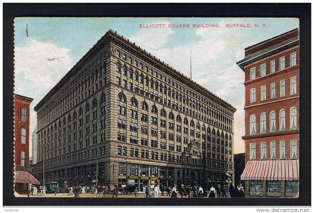 RB 827 - 1909 Postcard Ellicott Square Building Buffalo New York USA - Buffalo