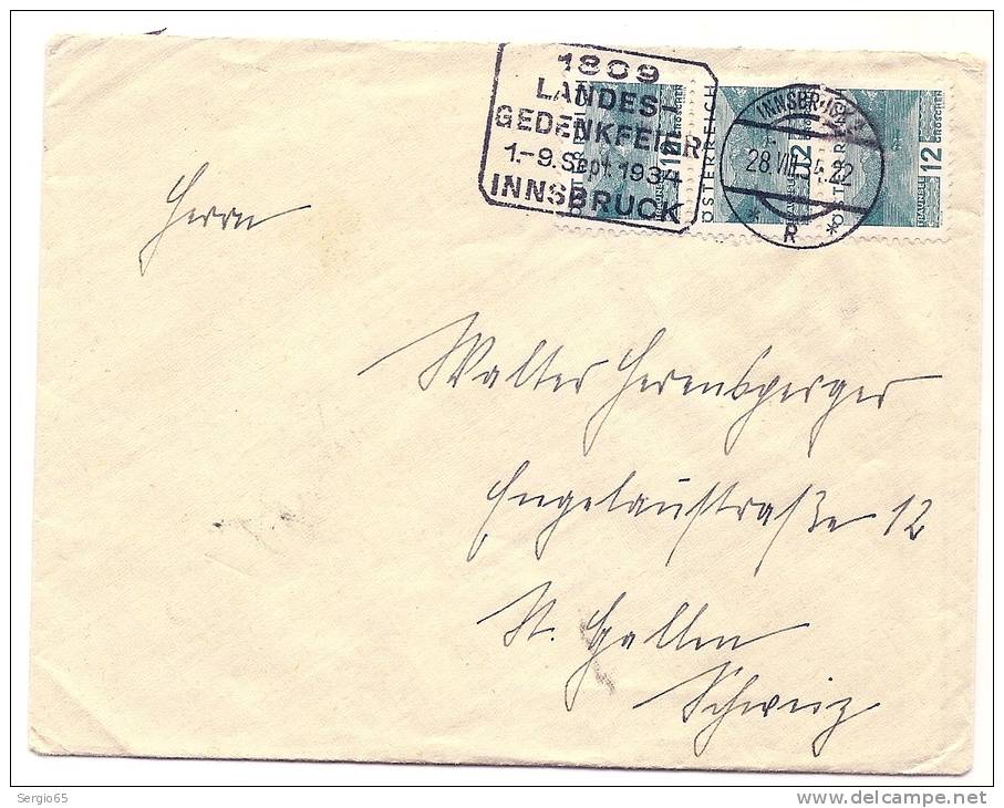 COVER - Traveled 1934th - Storia Postale