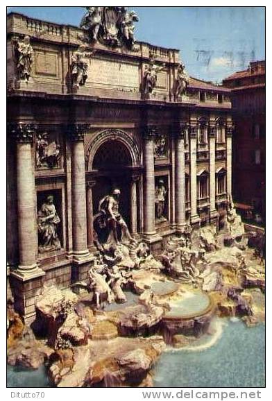 Roma - Fontana Di Trevi - 25 - Viaggiata - Fontana Di Trevi