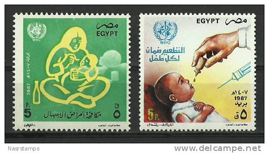 Egypt - 1987 - ( World Health Day - Oral Rehydration Therapy ) - MNH (**) - Thermalisme