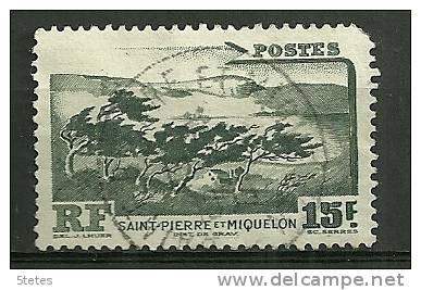 Saint Pierre & Miquelon Oblitéré; Y&T;  N° 341;" La Montagne" (angle Sup Droit Abimé) - Oblitérés