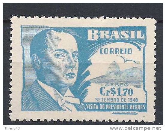 Brasil 1948  - Visit Of Pres. Of Uruguay -  Y&T PA57  Mi. 732  MH, Avec Charniere, Ungebraucht Falz - Aéreo