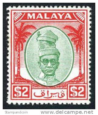 Perak #118 Mint Hinged $2 Sultan Shah From 1950 - Perak