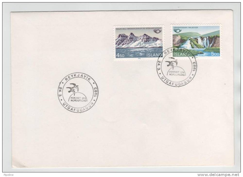 Iceland FDC Internordic Tourism 24-3-1983 - FDC