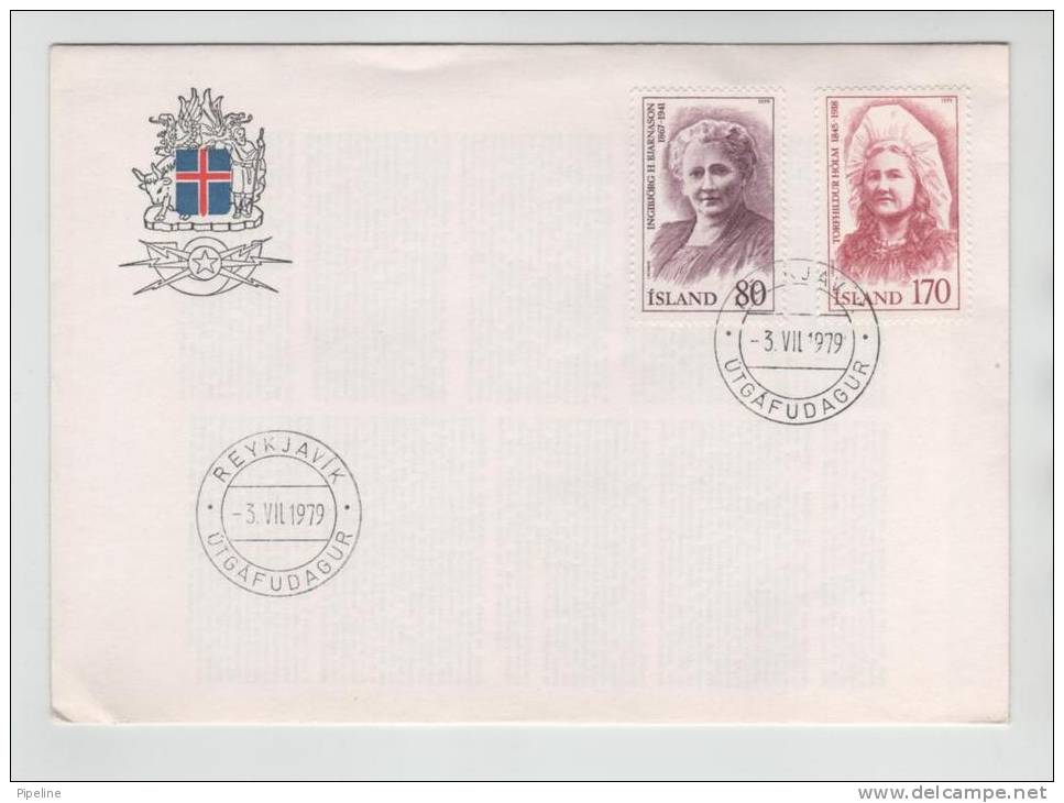 Iceland FDC Famous Icelandic Persons 3-7-1979 - FDC