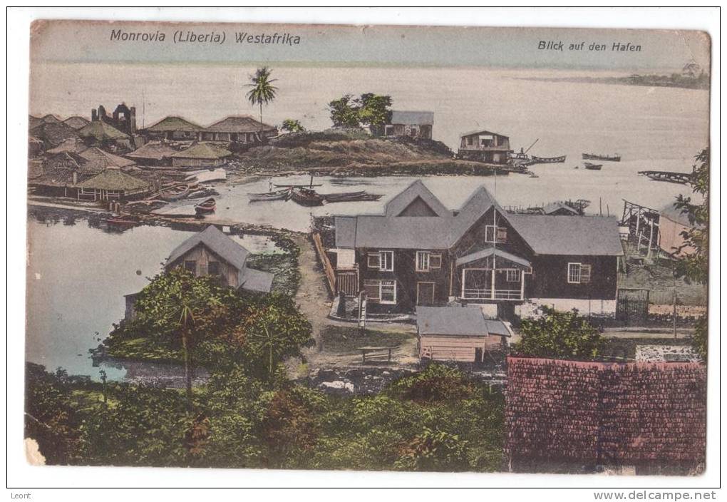 Liberia - Monrovia - Westafrika - Blick Auf Den Hafen - Port - 1909 - Liberia
