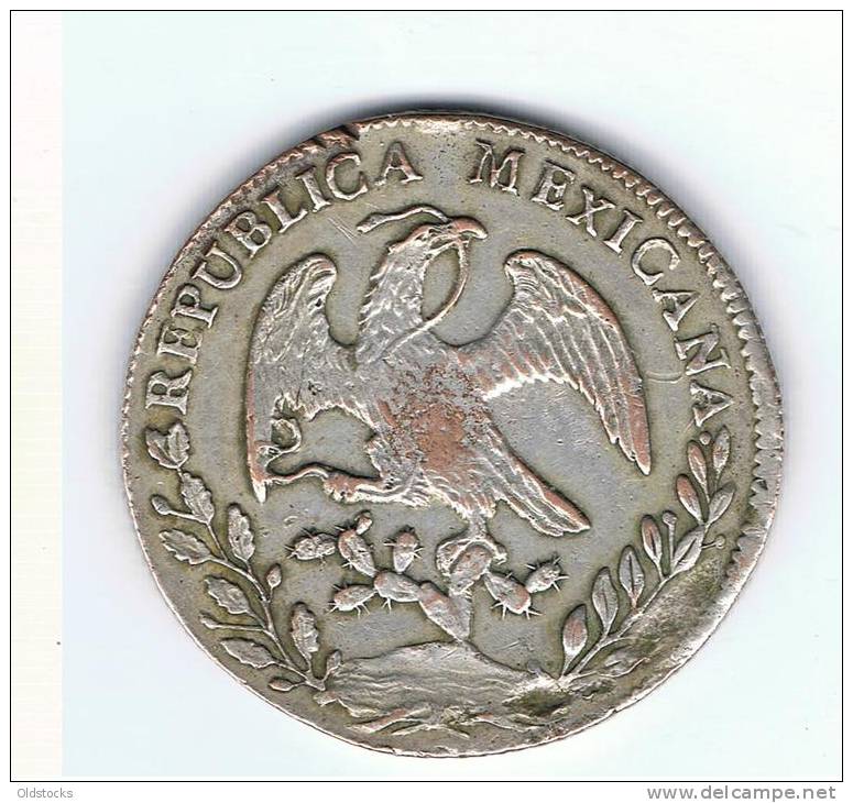 REPUBLICA MEXICANA 8 REAL  1858 ( F.H. 10D. 20G) - Messico