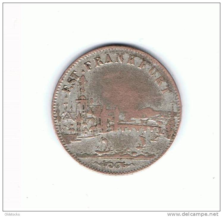 6 KREUZER FRANKFURT 1853 - Other & Unclassified