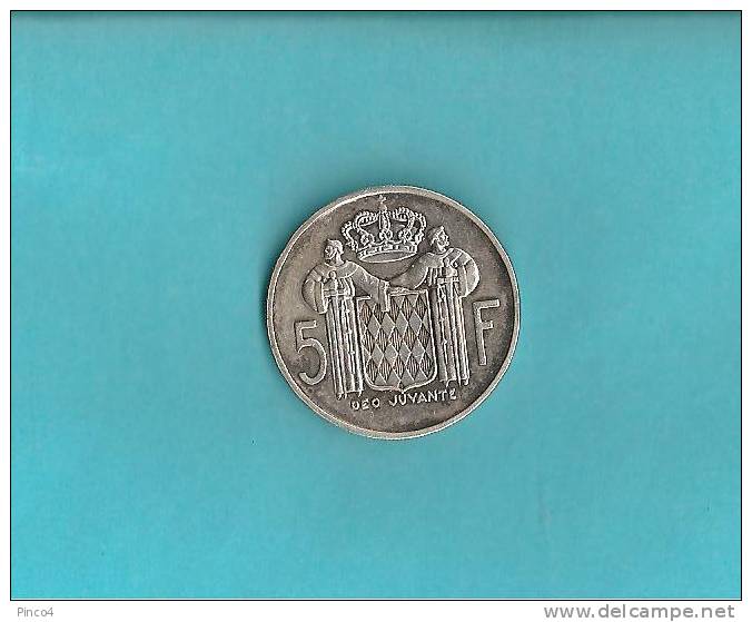 MONACO 5 FRANCS SILVER 1960 - 1960-2001 Neue Francs