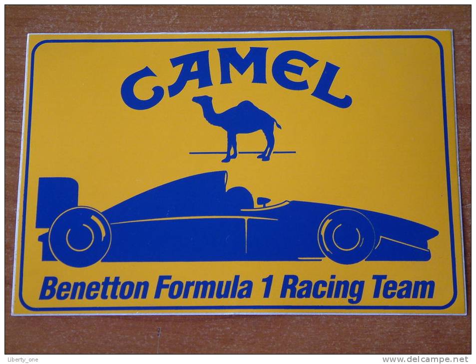 Sticker / CAMEL - BENETTON FORMULA 1 RACING TEAM ( Zie/voir Details Foto ) ! - Automobile - F1