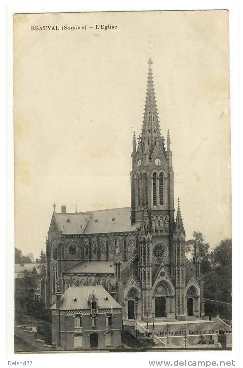 BEAUVAL (somme) - L'Eglise - Beauval