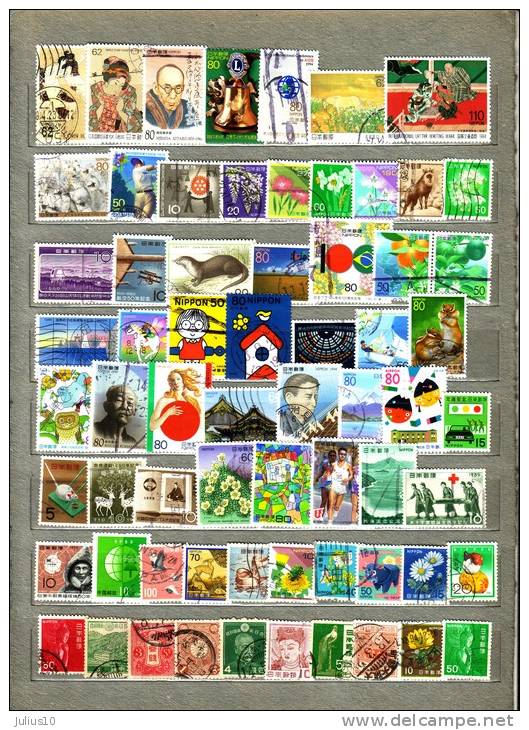 JAPAN Used Gestempelt Oblitere Different Stamps Lot #11383 - Collections, Lots & Séries